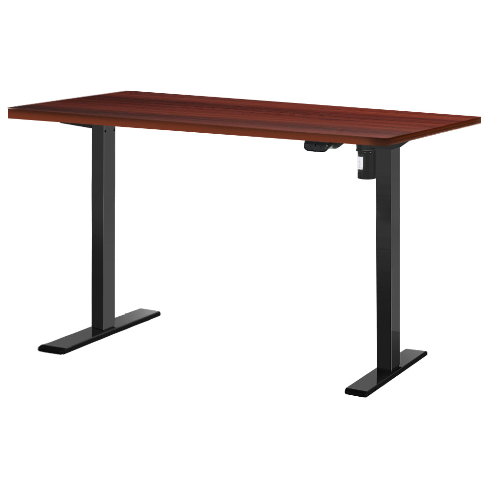 Artiss Standing Office Desk Motorised Walnut 140CM