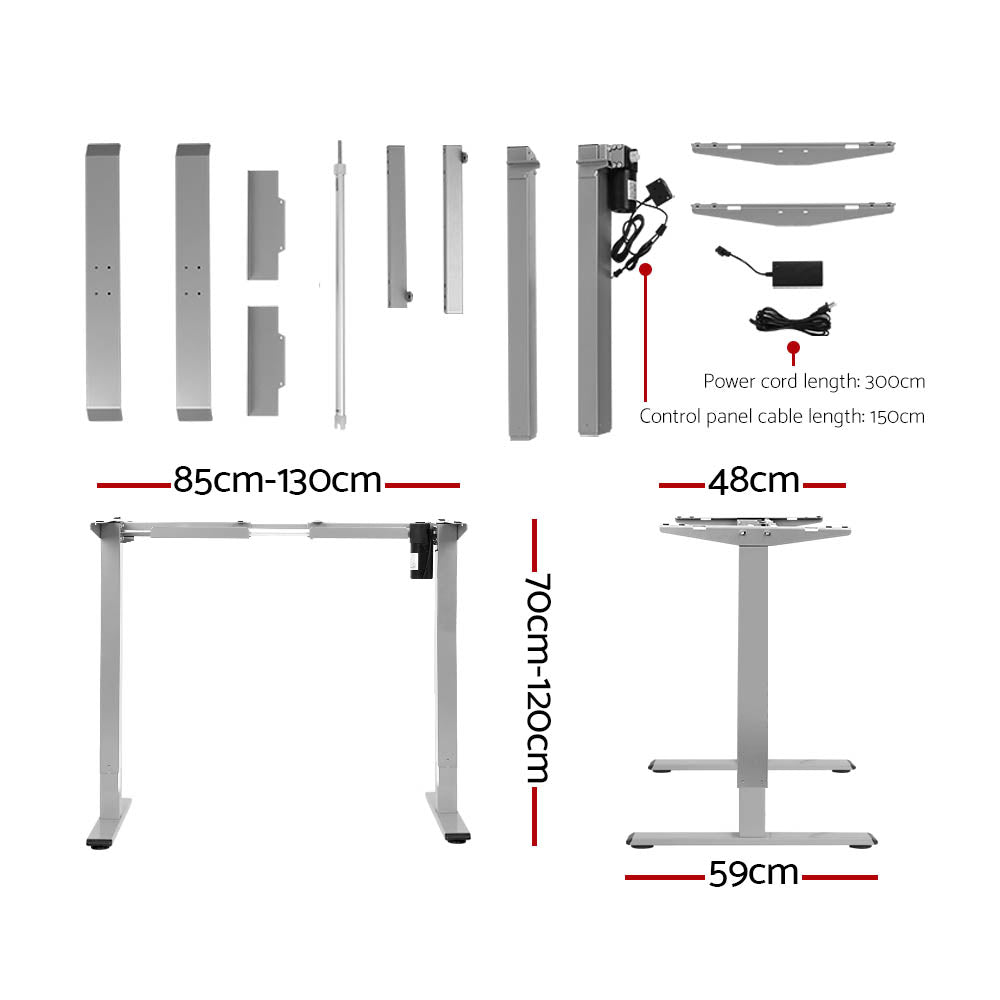Artiss Standing Office Desk Motorised 140CM Black