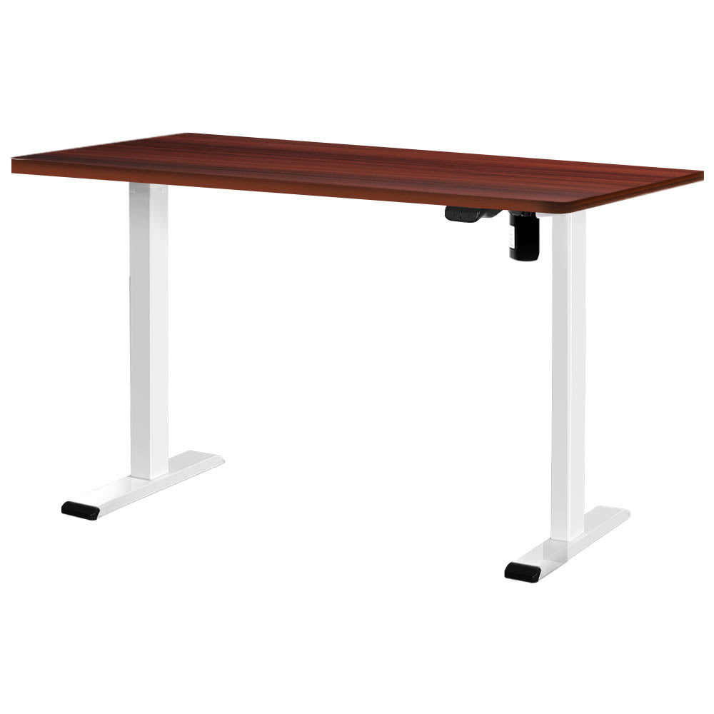 Artiss Standing Office Desk Motorised Sit Stand Desks Walnut 140CM