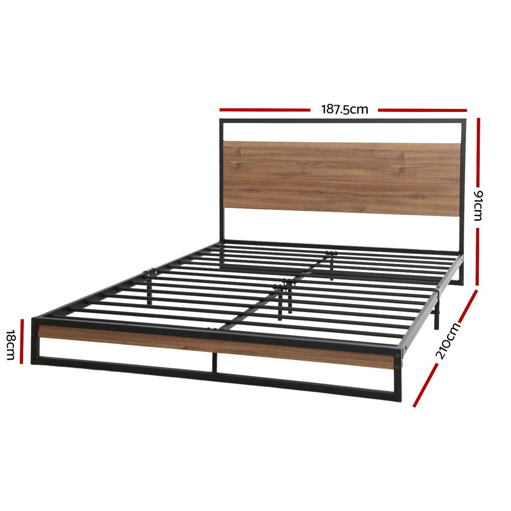 Artiss King Bed Frame King Size Metal Bed Frame DANE