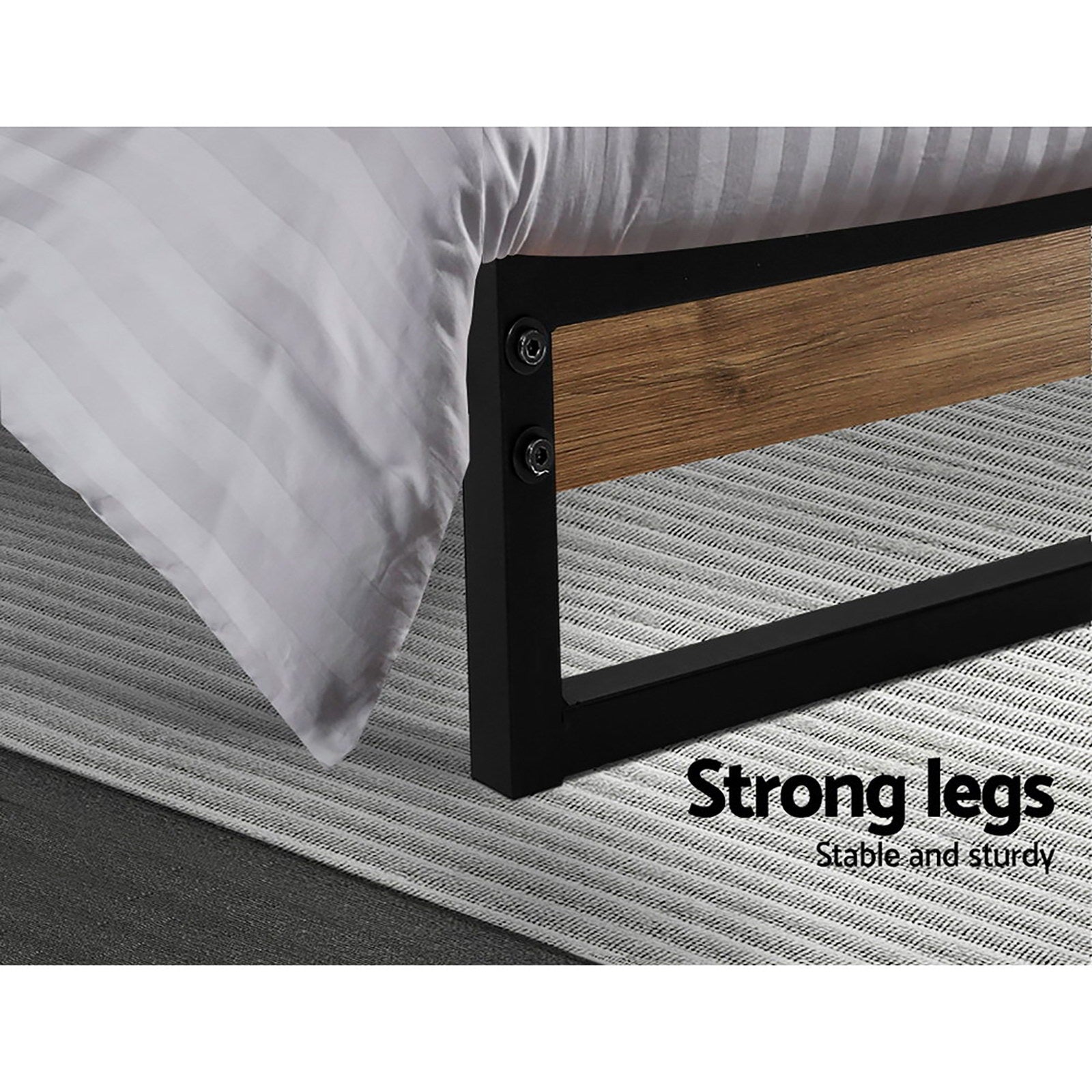Artiss King Bed Frame King Size Metal Bed Frame DANE