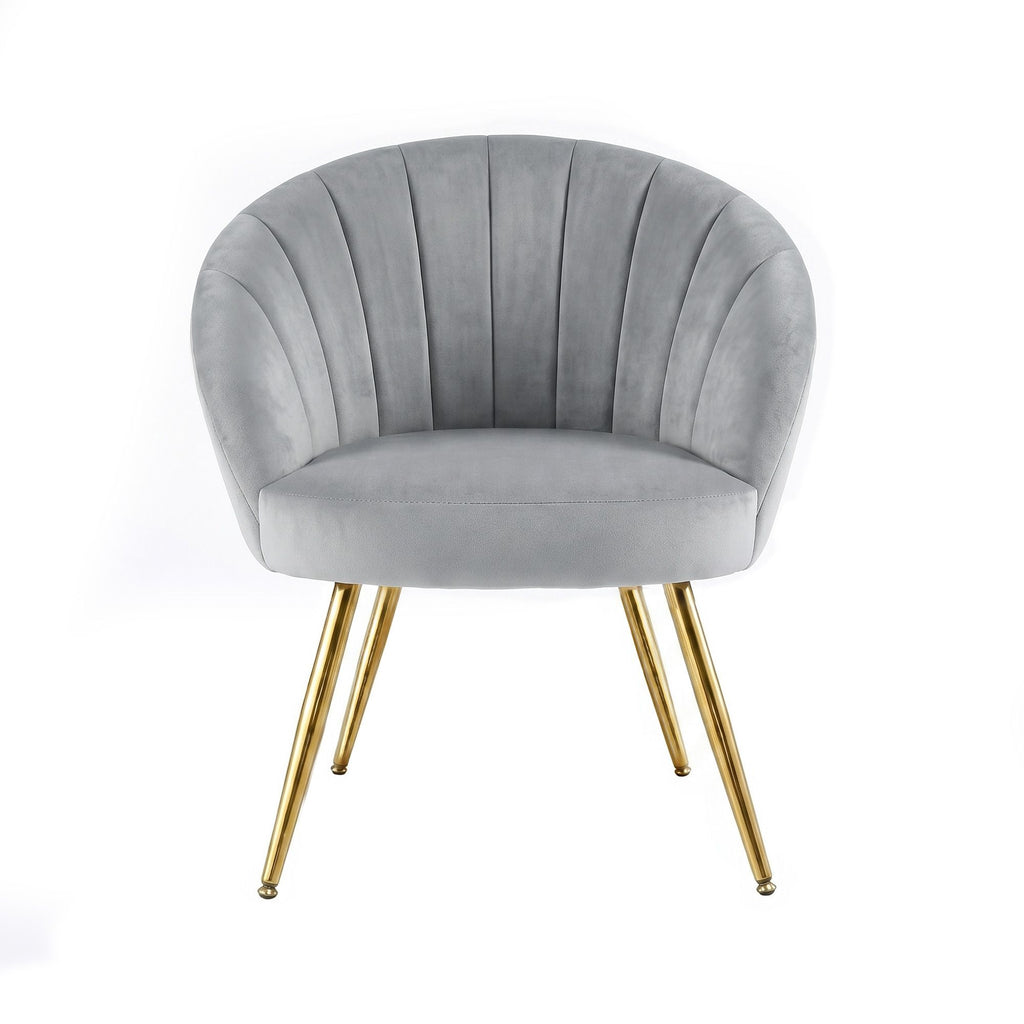Artiss Armchair Velvet Grey Eloise