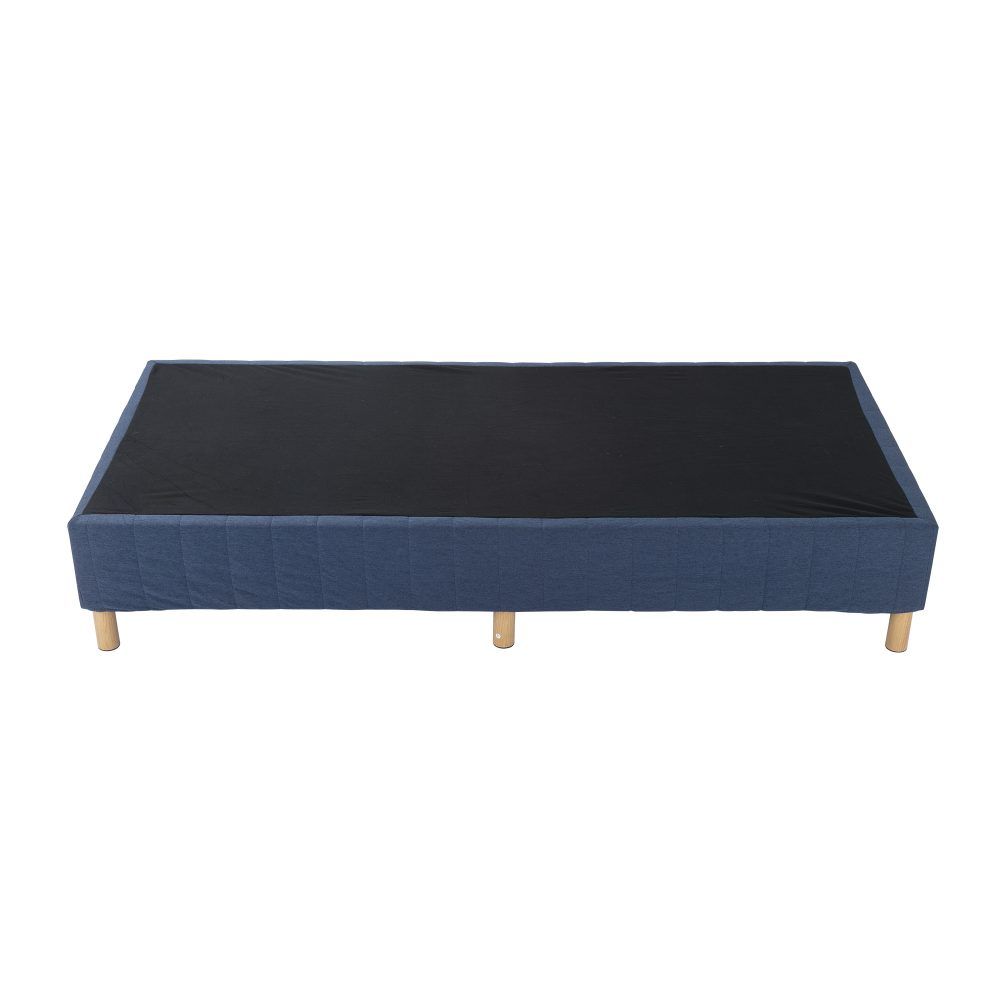 Metal Bed Frame Foundation Blue – King