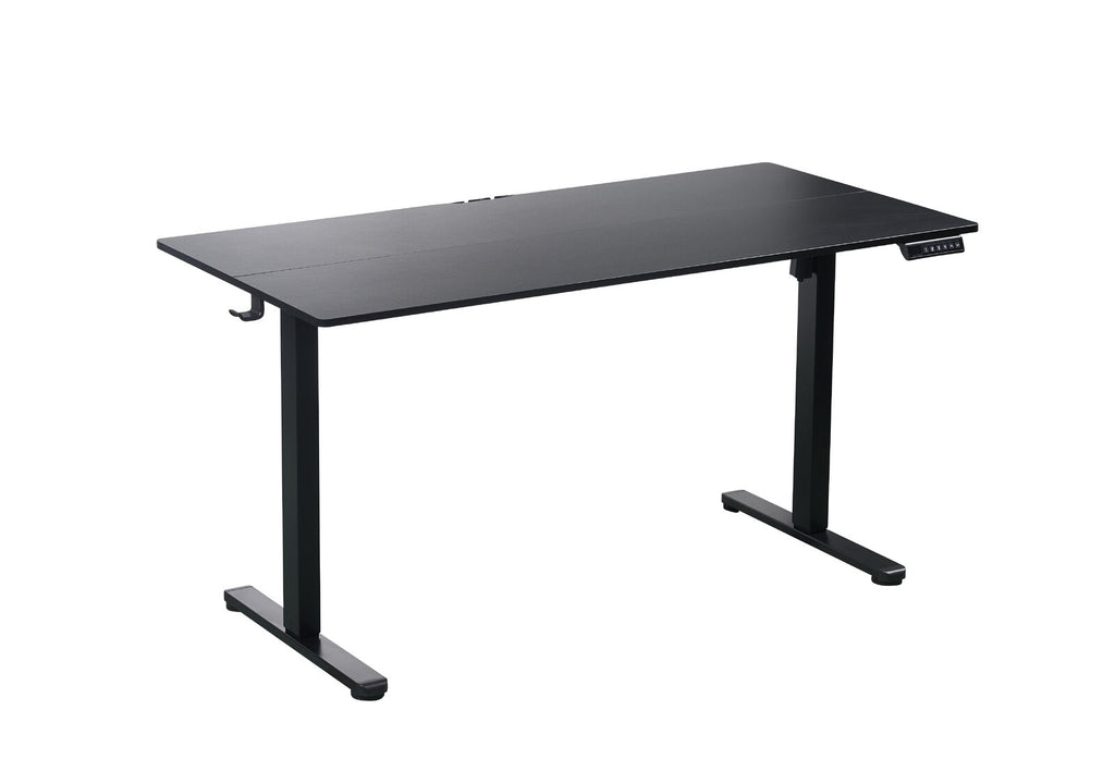 140 x 70cm Electric Standing Office Desk Height Adjustable Motorised Electric Sit Stand in Black